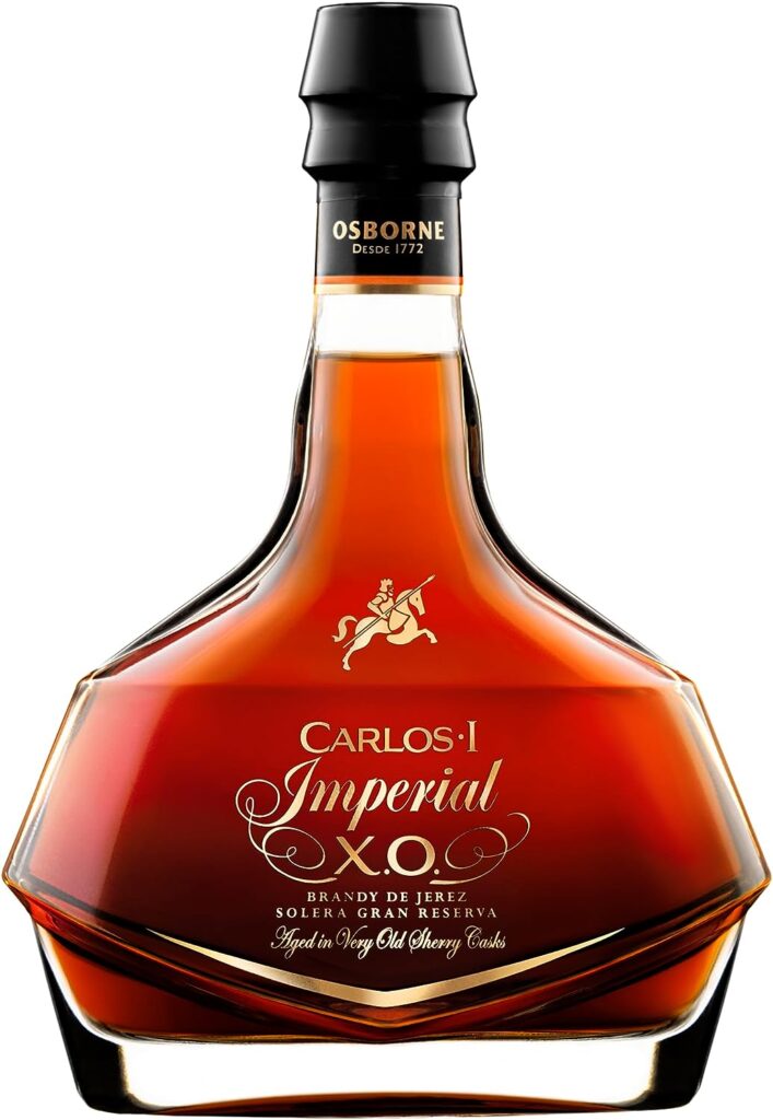 Carlos I Imperial X.O. Brandy de Jerez, Solera Gran Reserva in Gift Box, 70 cl (1 bottle)