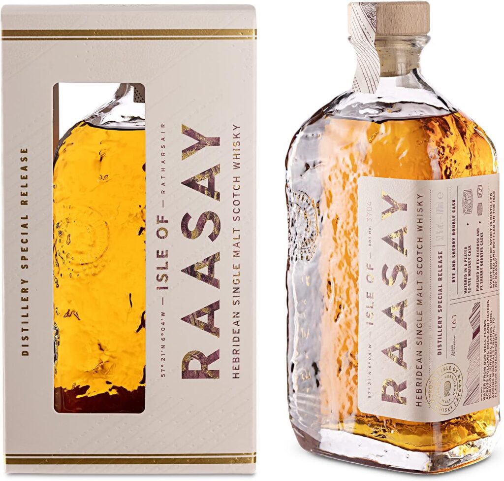 Isle of Raasay Single Malt Scotch Whisky - Distillery Special Release | 52% ABV, 70 CL | Limited Edition Scotch Whisky - Sherry Cask Finished | Distilled, Matured and Bottled at Raasay Distillery |