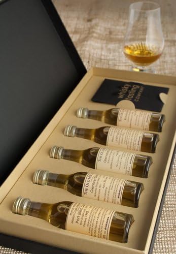 Whisky Tasting Set - Regions of Scotland - 5 x 30ml Malt Whiskies, plus a Whisky Tasting Glass in Presentation Box